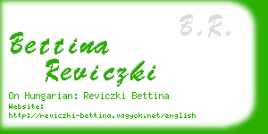 bettina reviczki business card